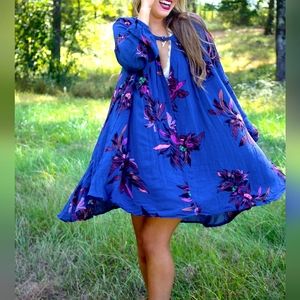 Free People Electric Orchid Swing Tunic Dress